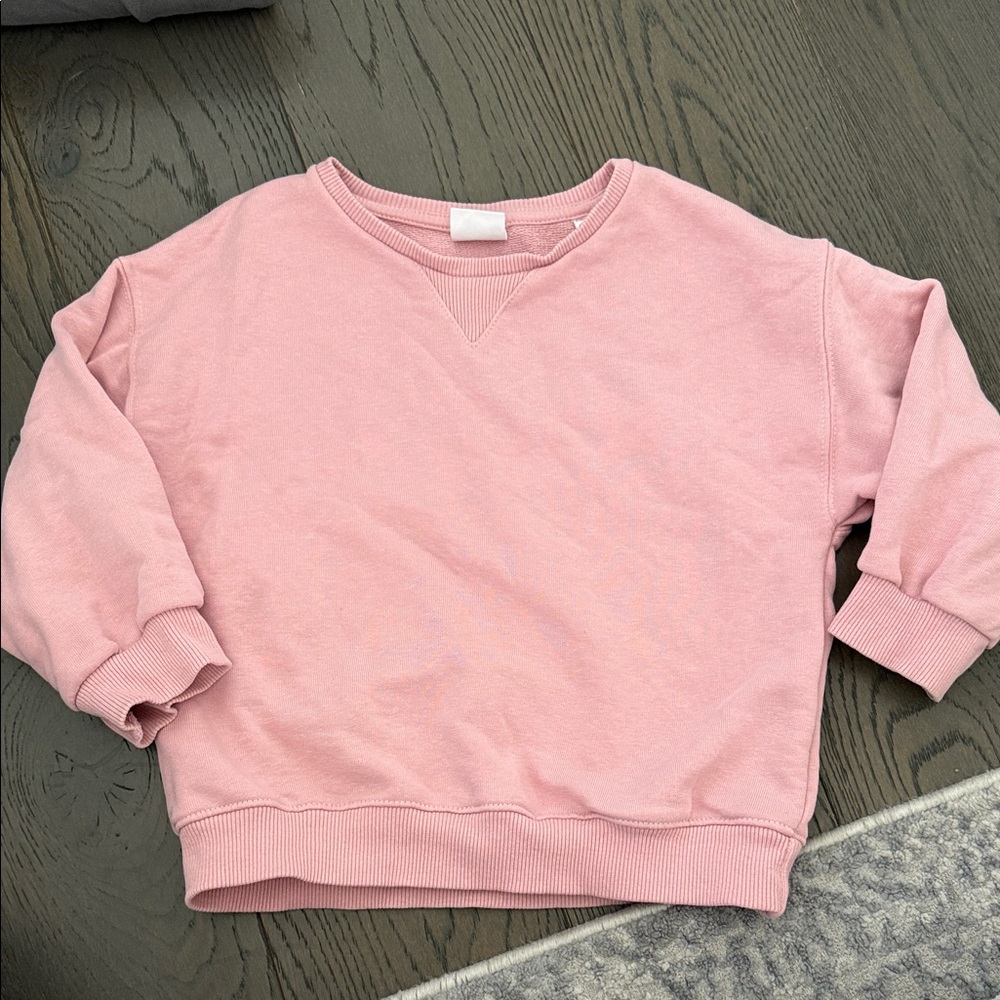 Zara Soft Pink Crew Neck Sweater